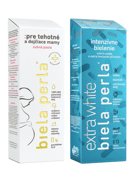 Bieliaca sada :pre tehotné a dojčiace mamy + :intenzívne bielenie