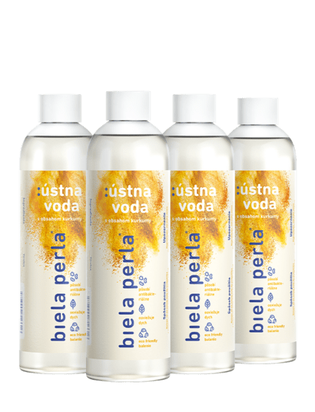 Akciové balenie :ústnej vody s obsahom kurkumy
