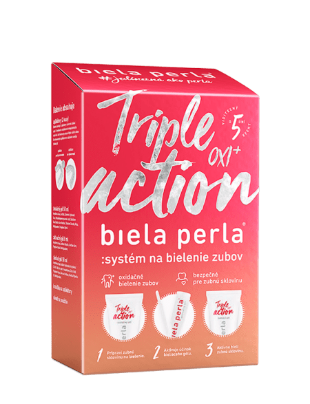 Domáce bielenie zubov Triple action OXI+