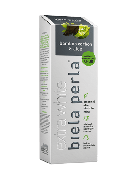 Čierna bieliaca zubná pasta :bamboo carbon & aloe