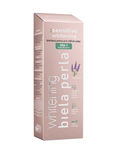 Bieliaca zubná pasta pre citlivé zuby :sensitive whitening