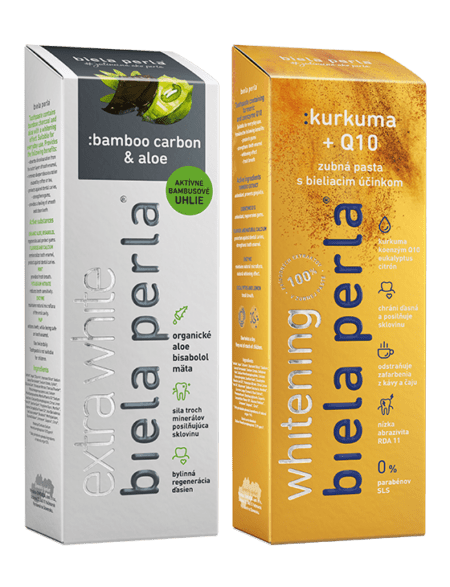 Bieliaca sada :bamboo carbon & aloe & :kurkuma+Q10