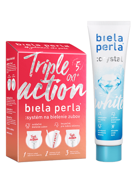 Bieliaca sada Triple action OXI+ & :crystal white