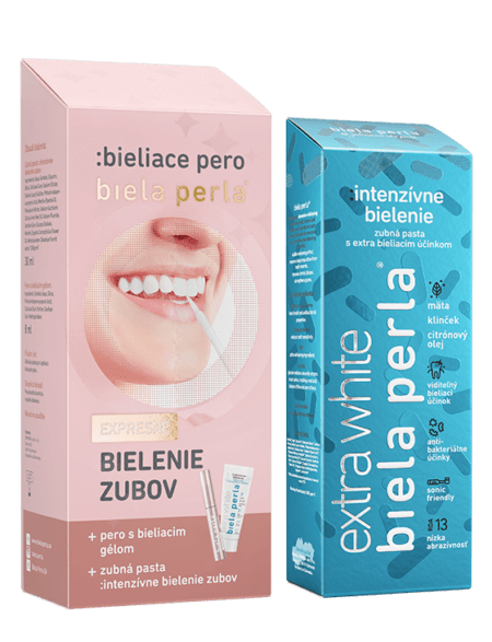 Bieliaca sada :bieliace pero & :intenzívne bielenie