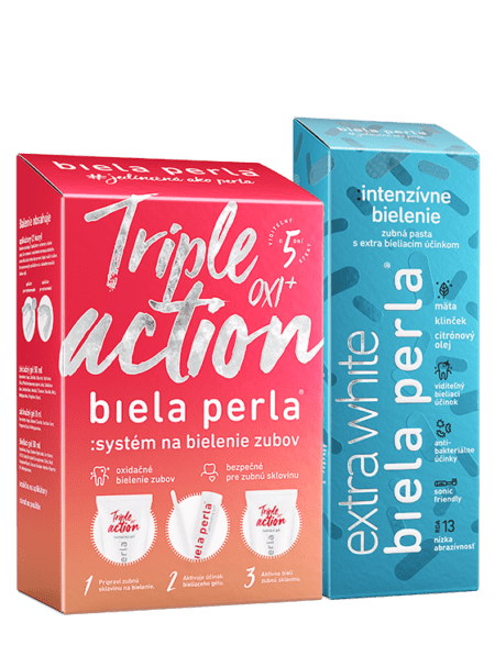 Bieliaca sada Triple action OXI+ & :intenzívne bielenie